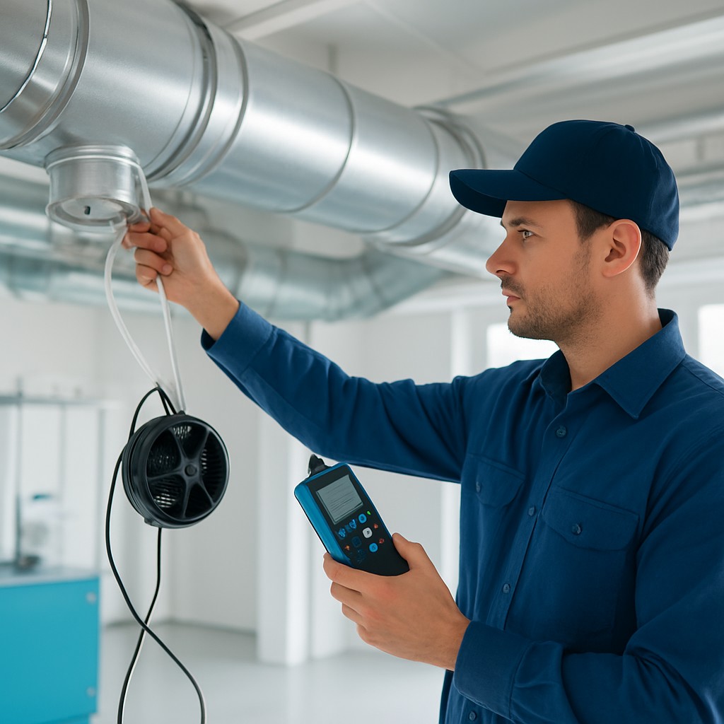 Mesure d'étanchéité à l'air des réseaux aérauliques